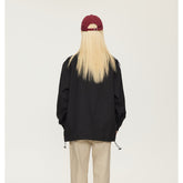 Unisex Jacket Vintage Sports Top Men's and Women's Coats Loose Casual Stand-up Collar Jacket